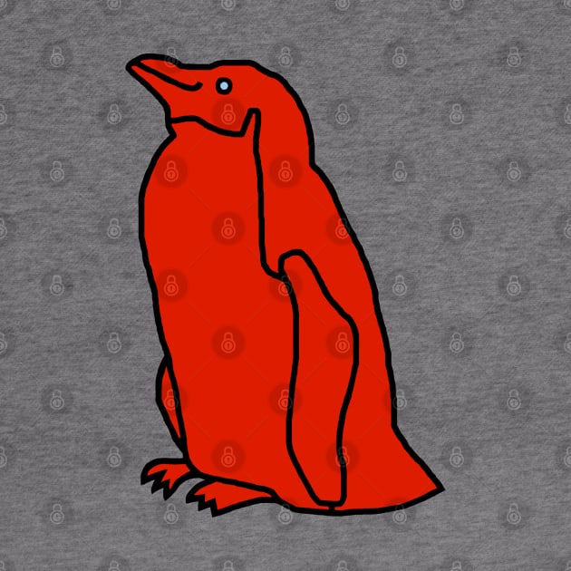 Red Penguin by ellenhenryart